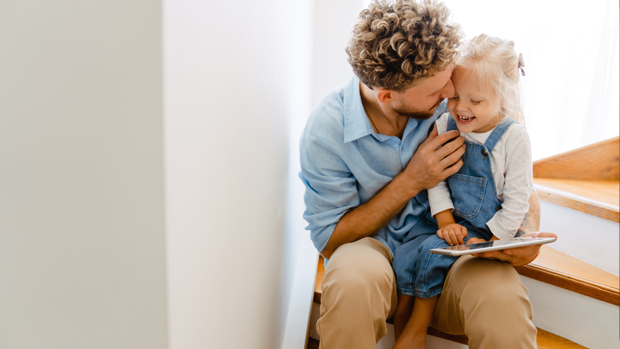 dad and child